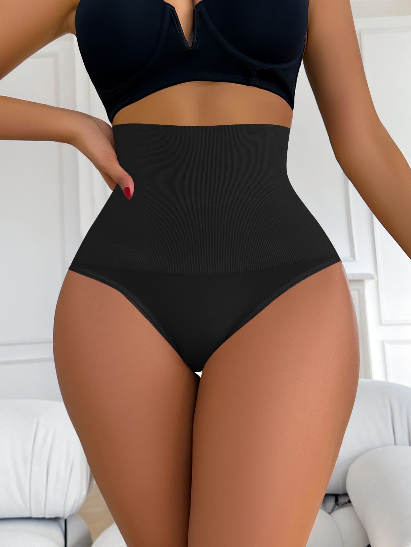 High waisted seamless women's compression pants