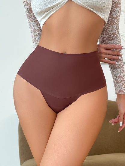 Sexy mid rise women's thong underwear