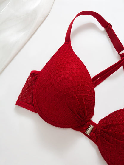 3-piece set of women's front breasted bra