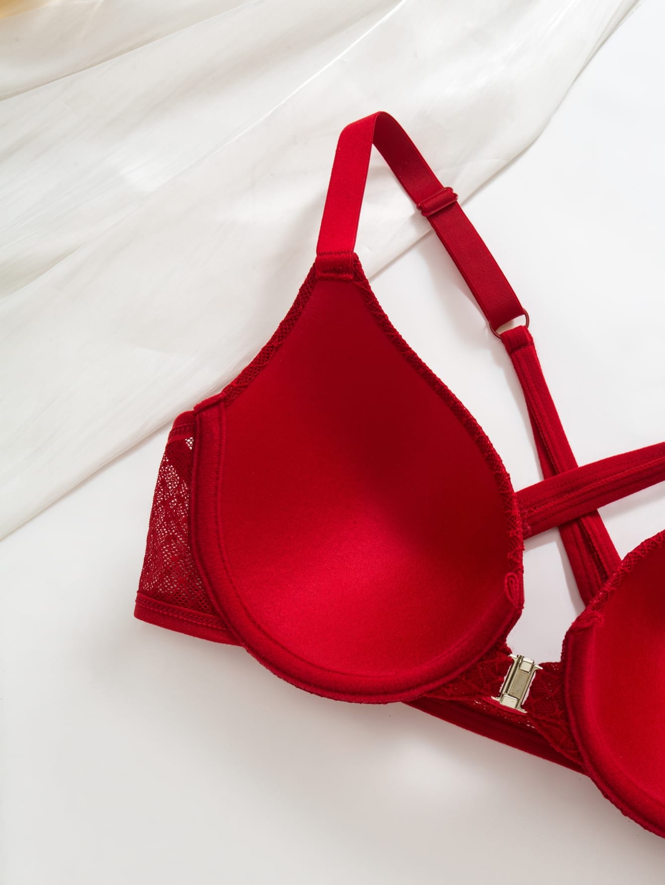 3-piece set of women's front breasted bra