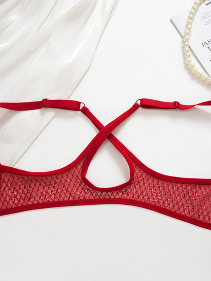 3-piece set of women's front breasted bra