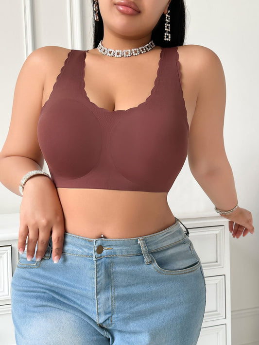 Large size bra vest with back cross straps