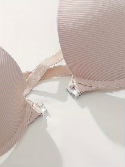 3-piece set of women's front-button bras