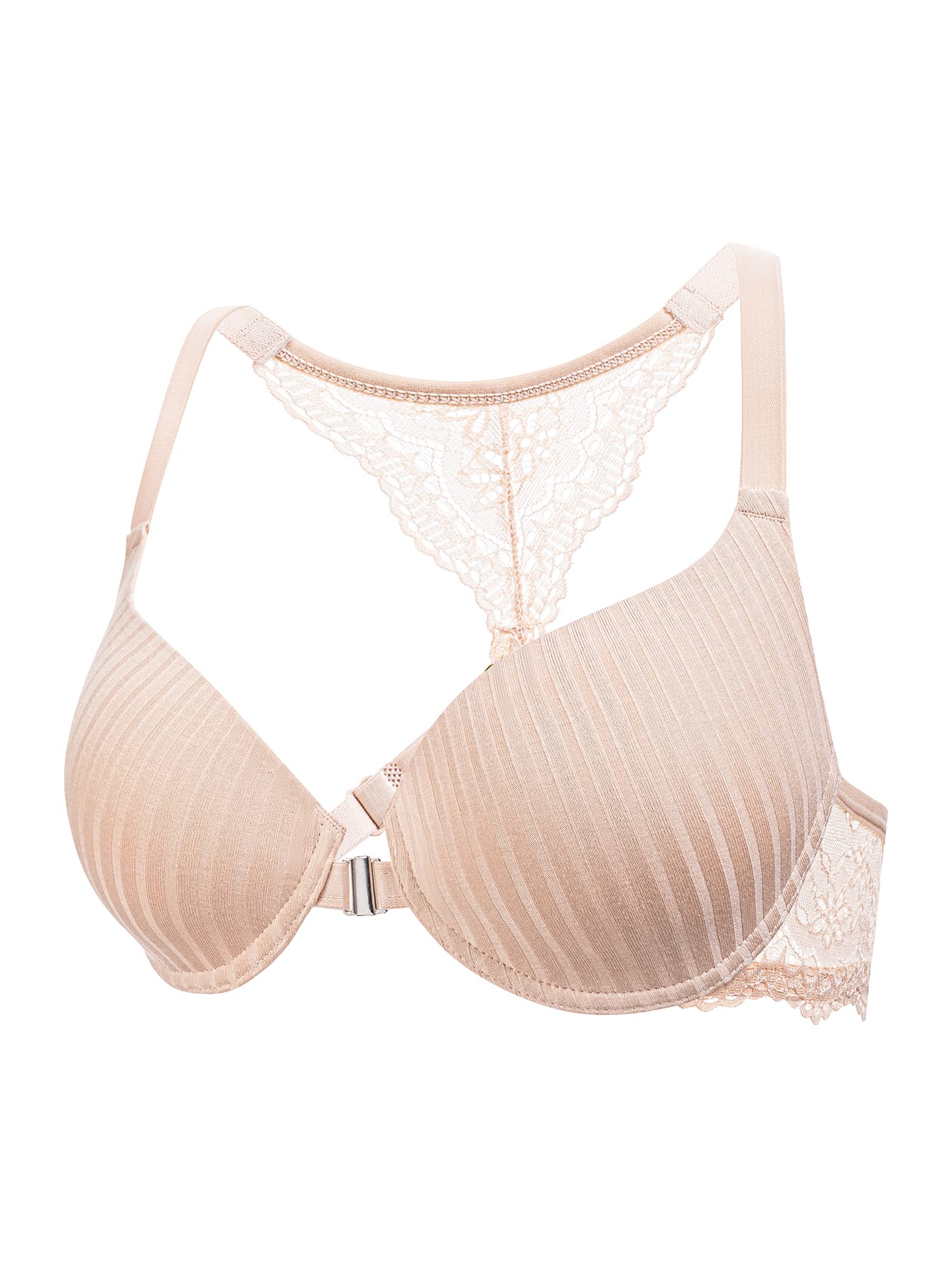 6-Pack French Lace Front-Closure Push-Up Bras