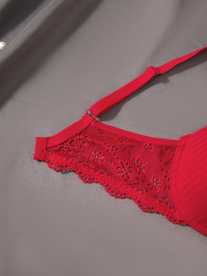 6-piece set of sexy push-up front-closure bras