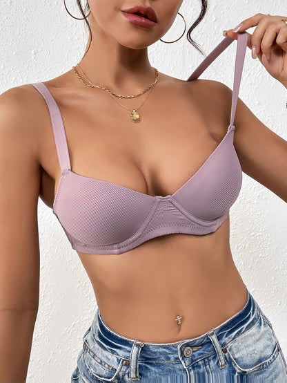 Classic ribbed steel ring bra