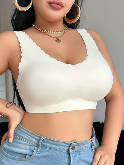 Push-up plus size bra vest with padding