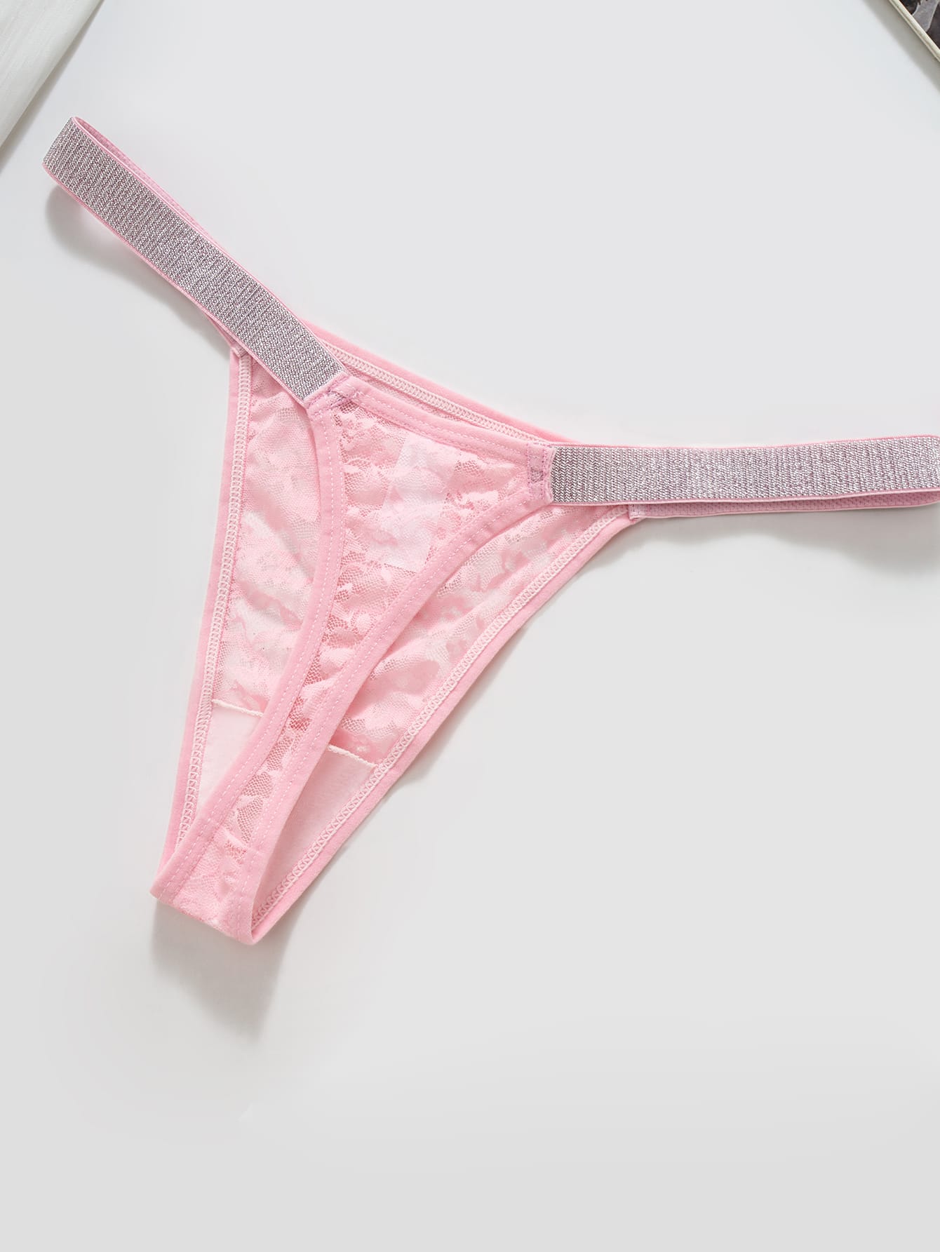 8-piece set of women's sexy lace thong underwear