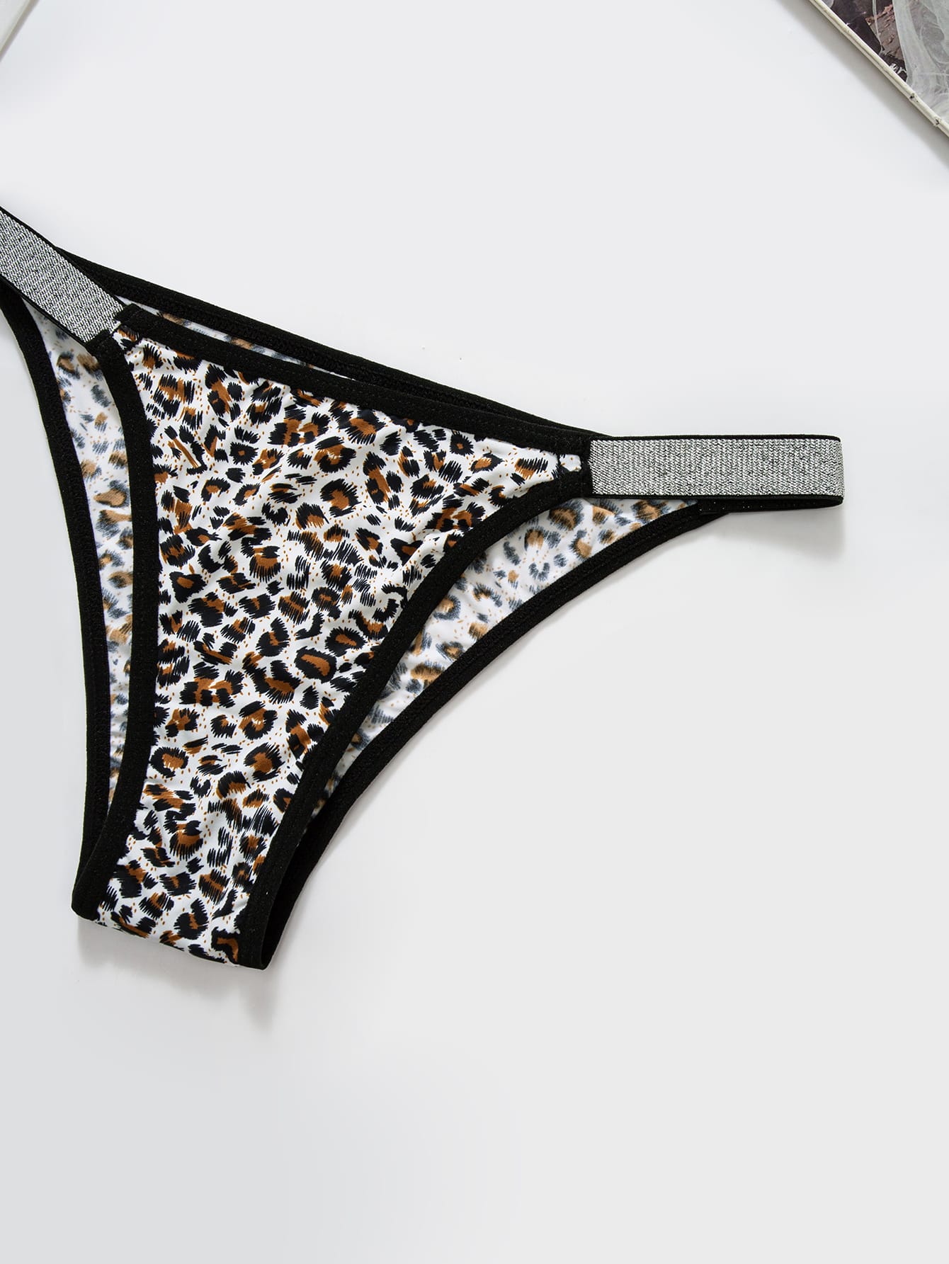 8-piece set of sexy leopard print women's triangle underwear