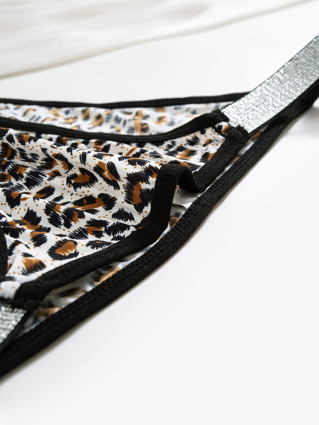8-piece set of sexy leopard print women's triangle underwear
