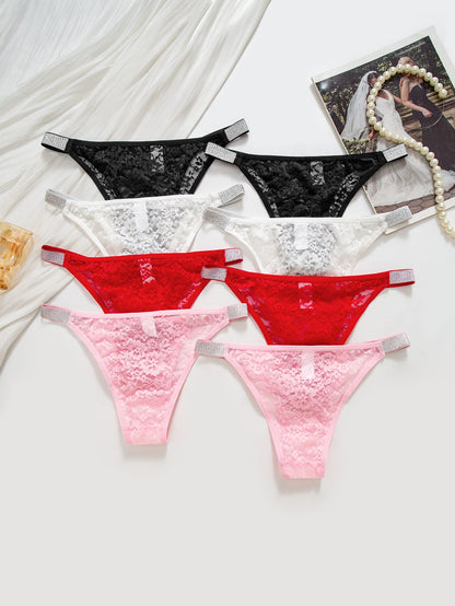 8-piece set of sexy lace women's triangle underwear